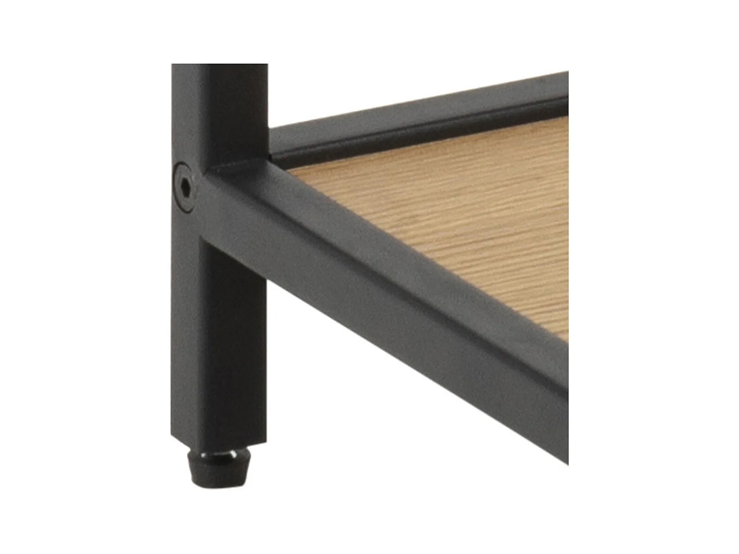 Mesa de cabeceira industrial em madeira e metal FACTORY