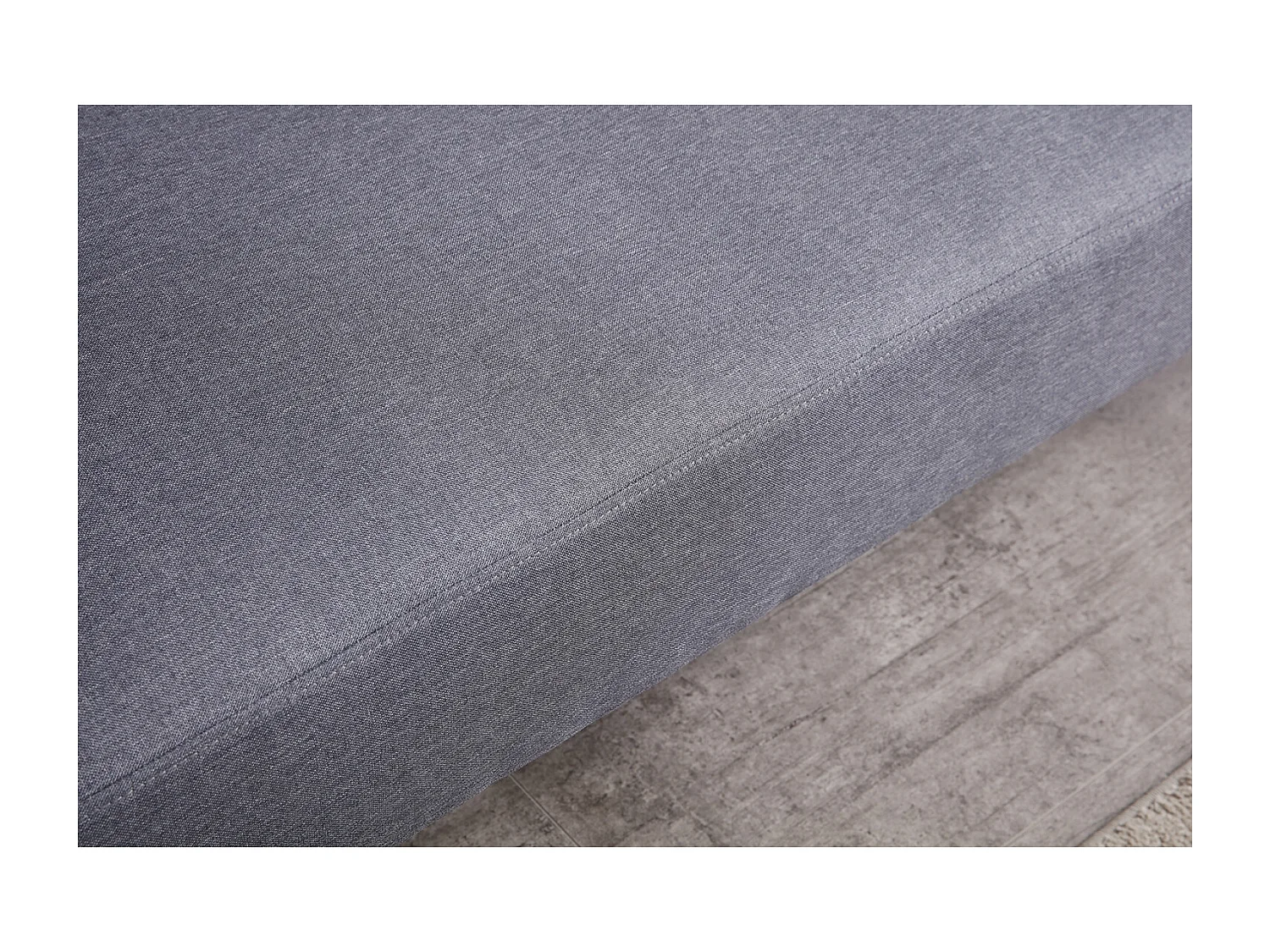 Canapé scandinave convertible 3 places en tissu gris BERLIN