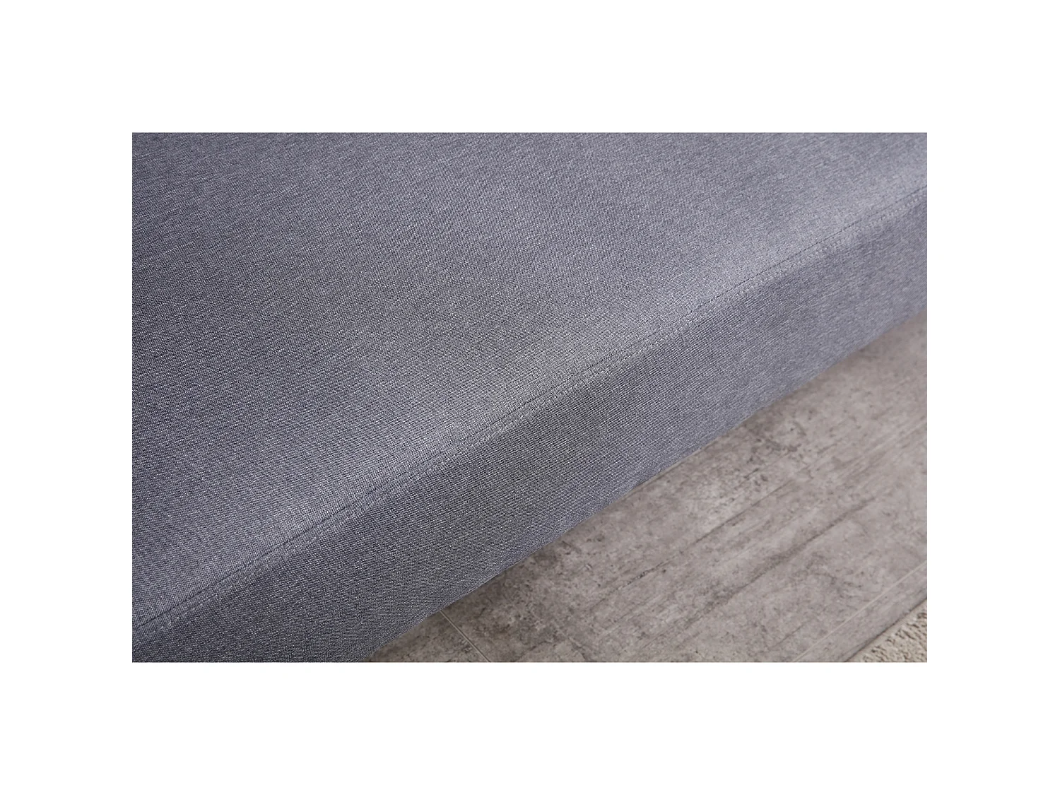 Canapé scandinave convertible 3 places en tissu gris BERLIN