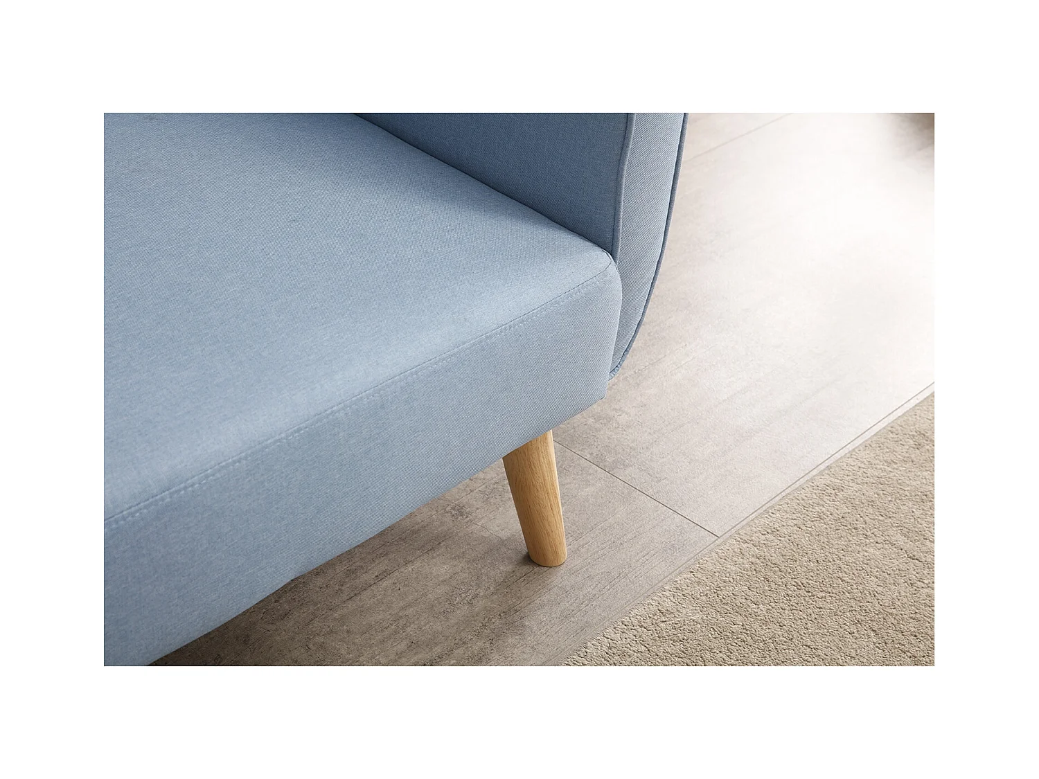 Scandinavische Slaapbank 3-Zits Blauw BERLIJN