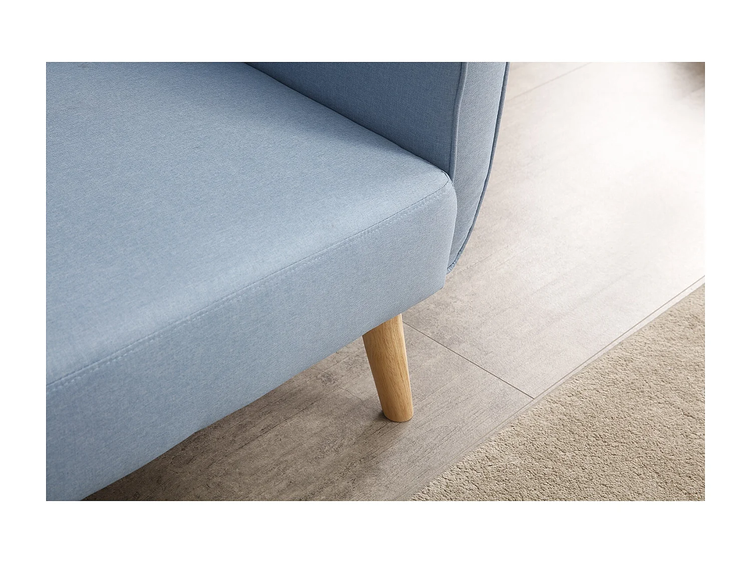 Scandinavische Slaapbank 3-Zits Blauw BERLIJN