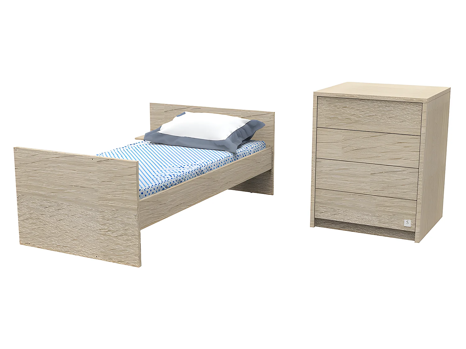 Letto combinato 105x200x71cm