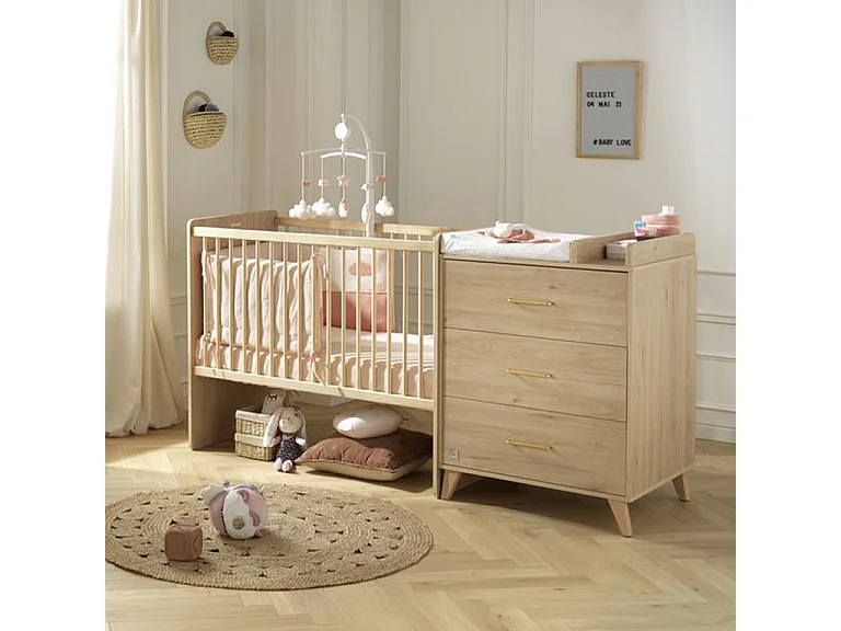 Letto combinato 120x60cm trasformabile in 90x190cm Arty