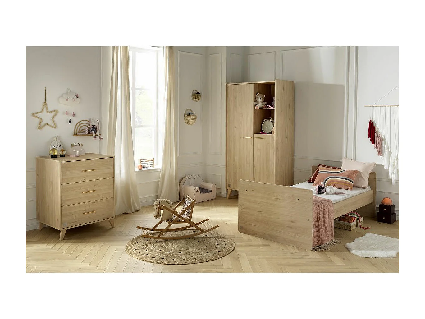 Letto combinato 120x60cm trasformabile in 90x190cm Arty