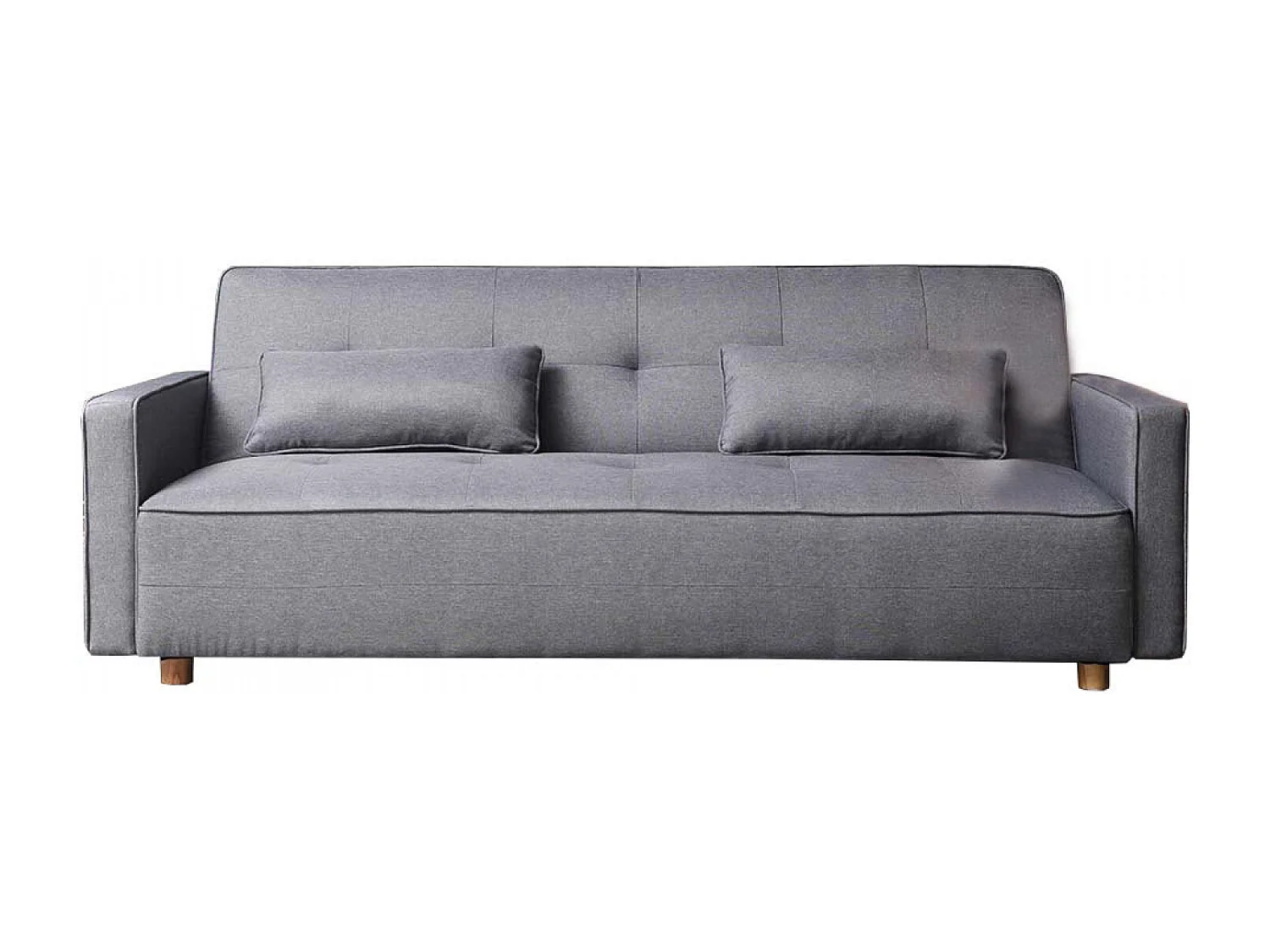 Sofá-Cama Conversível Escandinavo 3 Lugares Cinza COPENHAGUE Design Único e Conforto XXL