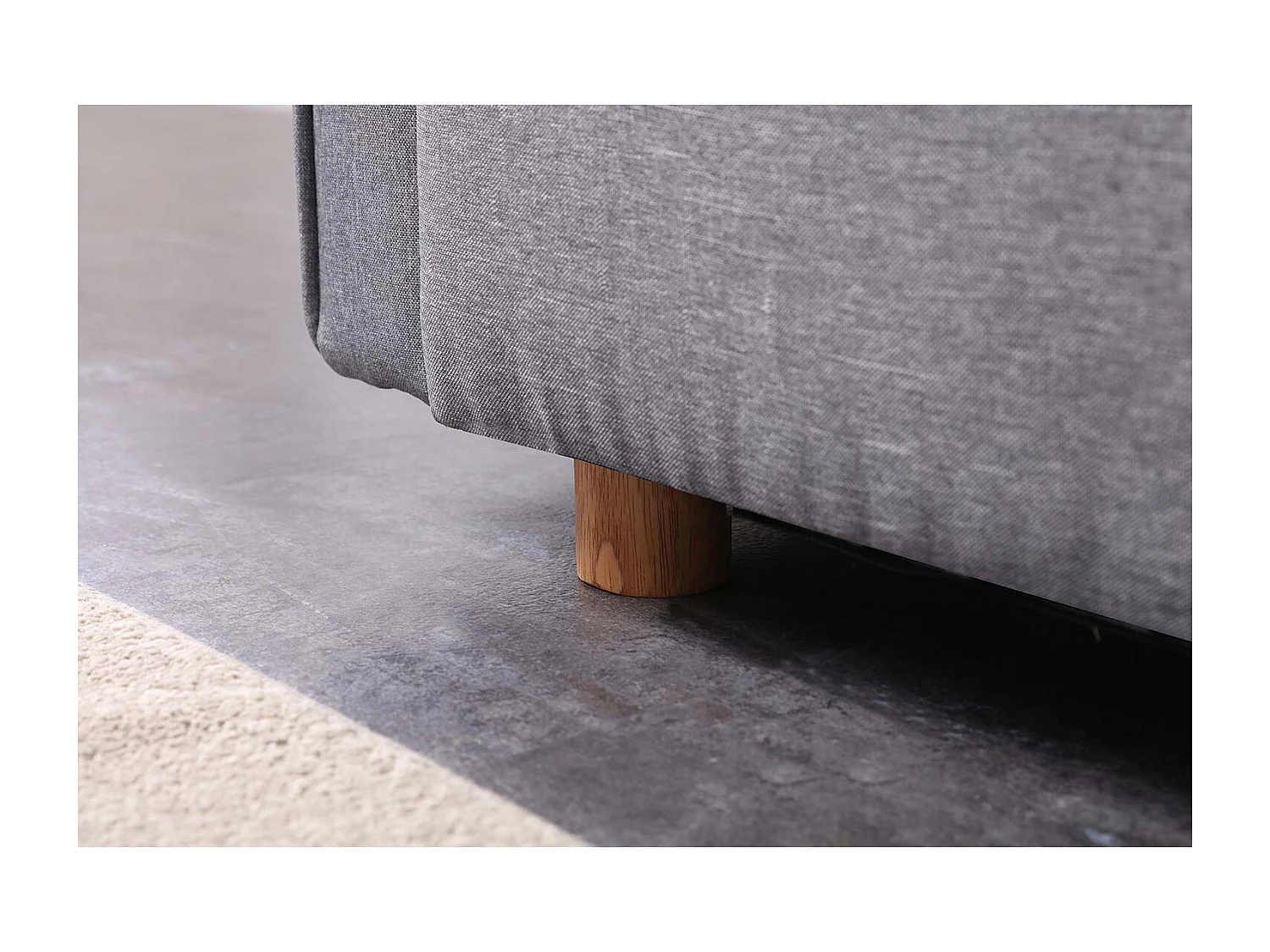 Sofá-Cama Conversível Escandinavo 3 Lugares Cinza COPENHAGUE Design Único e Conforto XXL