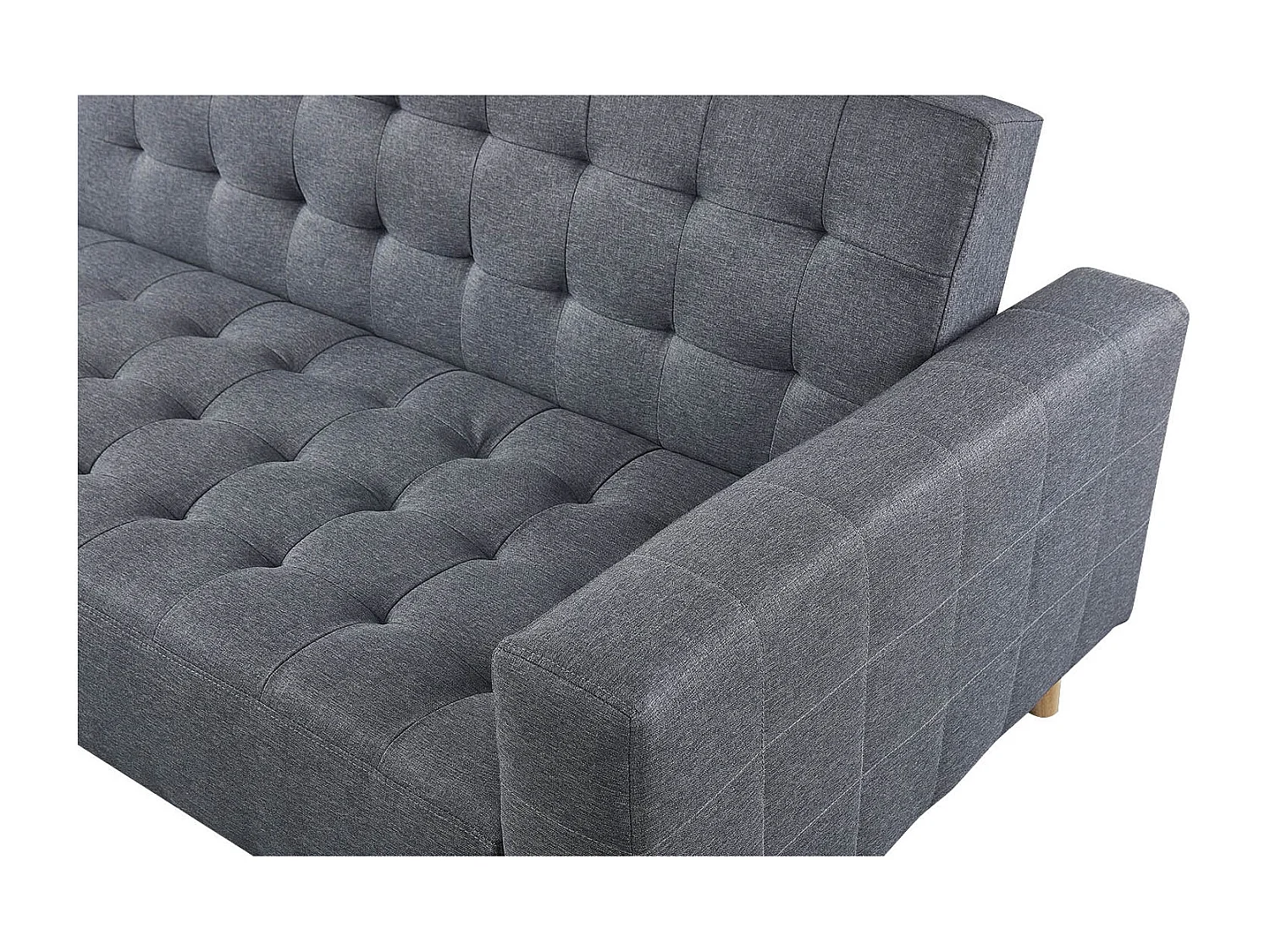 Divano scandinavo  angolare sinistra 5 posti grigio SHERBROOKE