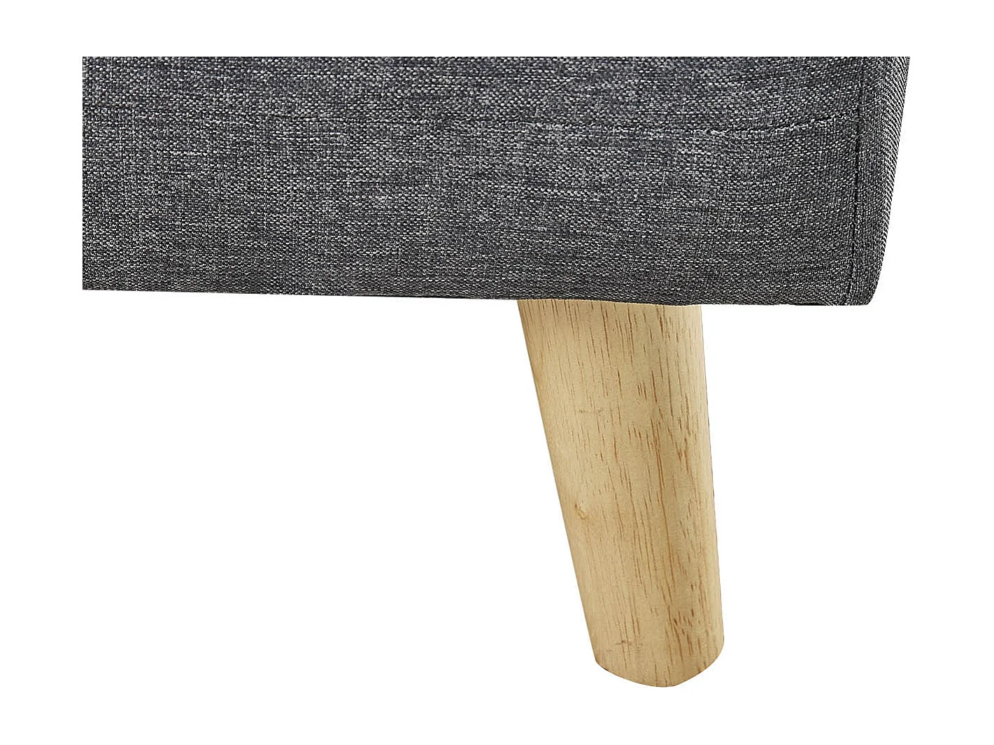 Divano scandinavo  angolare sinistra 5 posti grigio SHERBROOKE