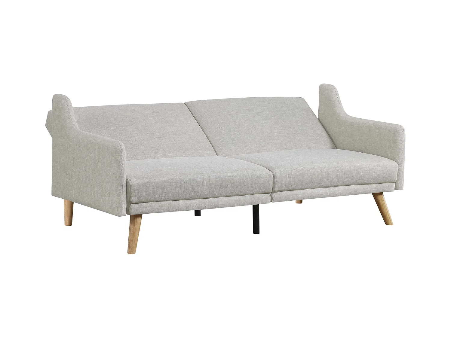 Divano convertibile scandinavo tessuto grigio chiaro ESTER