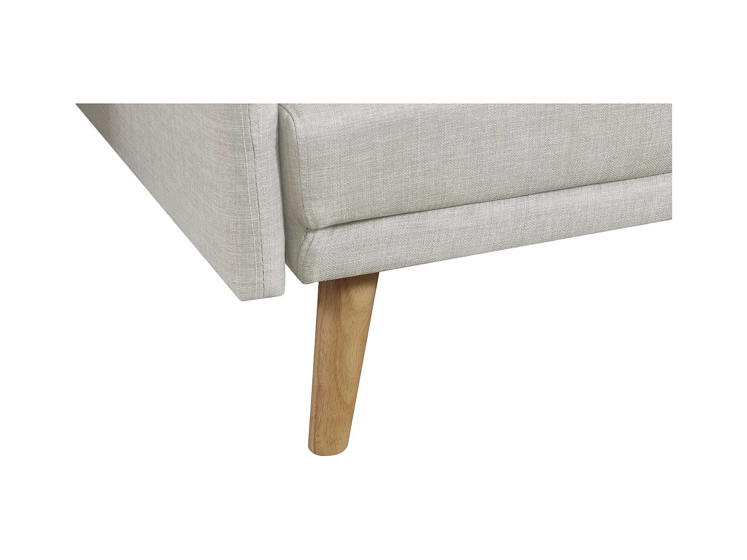 Divano convertibile scandinavo tessuto grigio chiaro ESTER