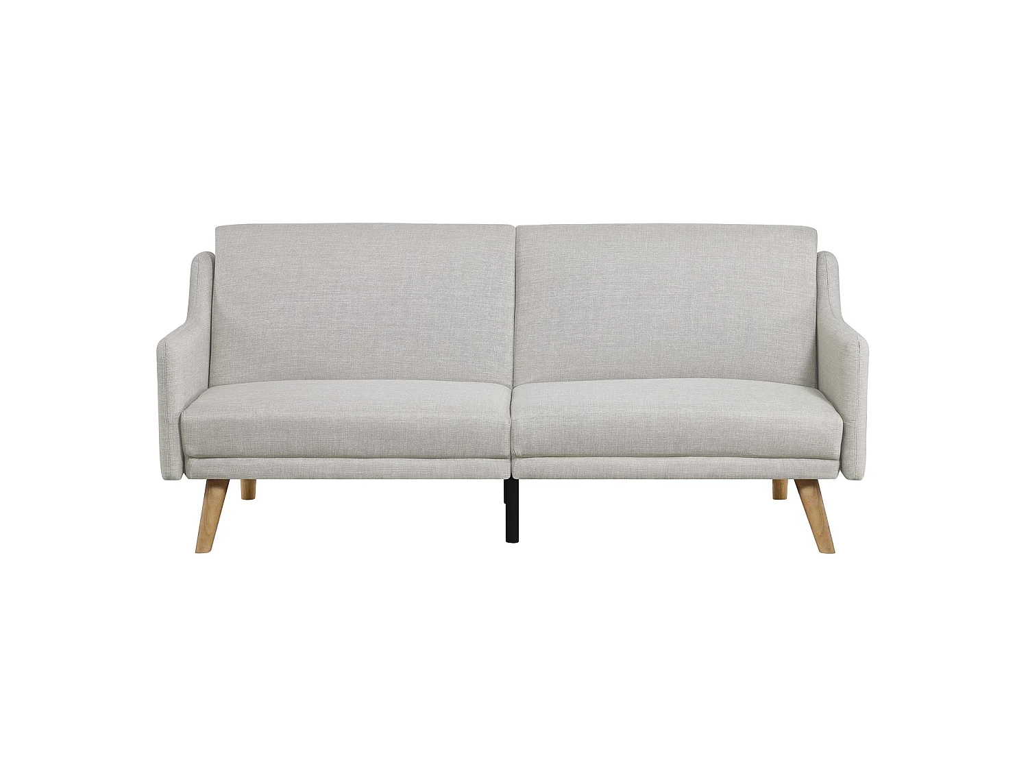 Canapé scandinave convertible 3 places en tissu gris clair ESTER