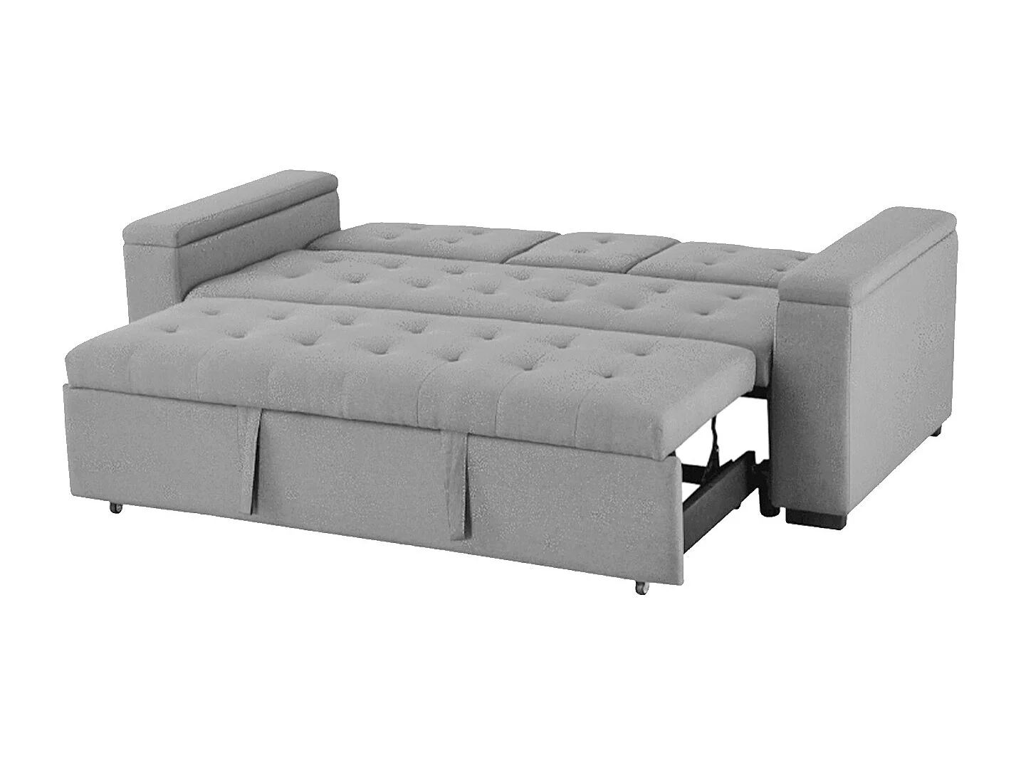 Sofá convertible 4 plazas gris claro NOHO