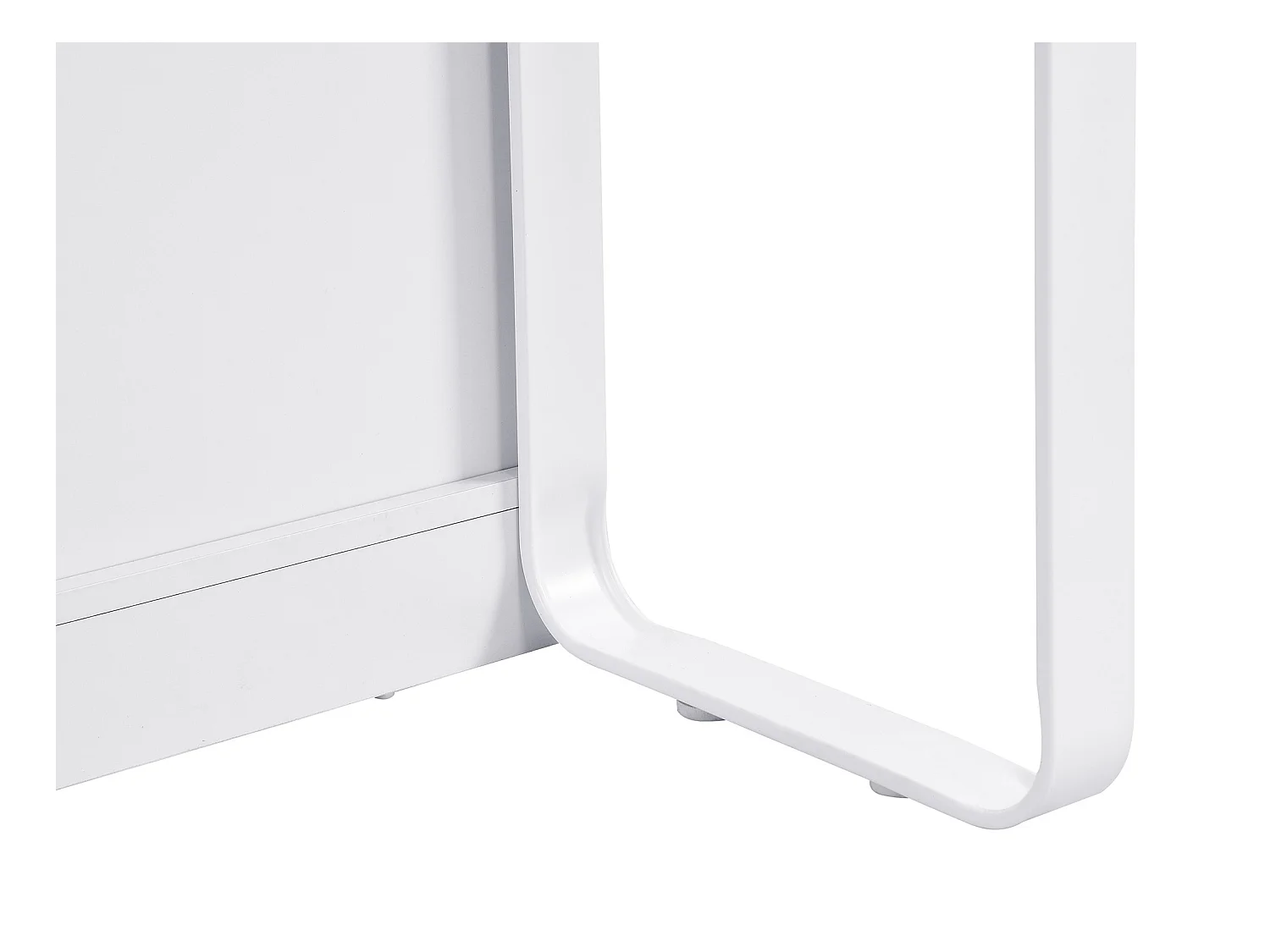 Kücheninsel mit 6 Schubladen aus MDF & Metall - Weiß & Holzfarben hell - ALEGRITA