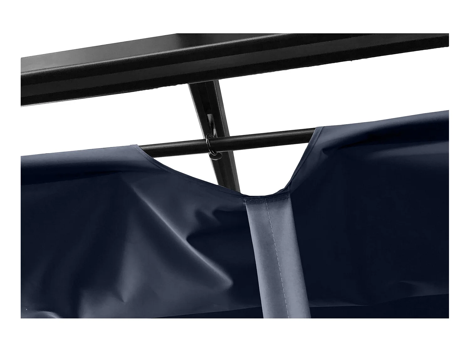 Vrijstaande Pergola 4x3m met uitschuifbaar doek NILA Grijs Aluminium Polyester