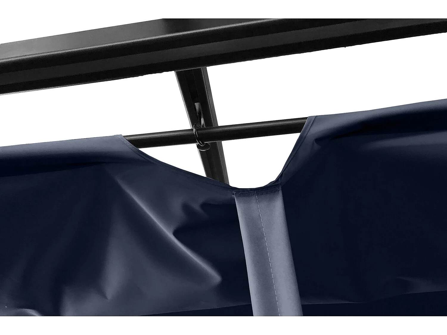 Vrijstaande Pergola 4x3m met uitschuifbaar doek NILA Grijs Aluminium Polyester