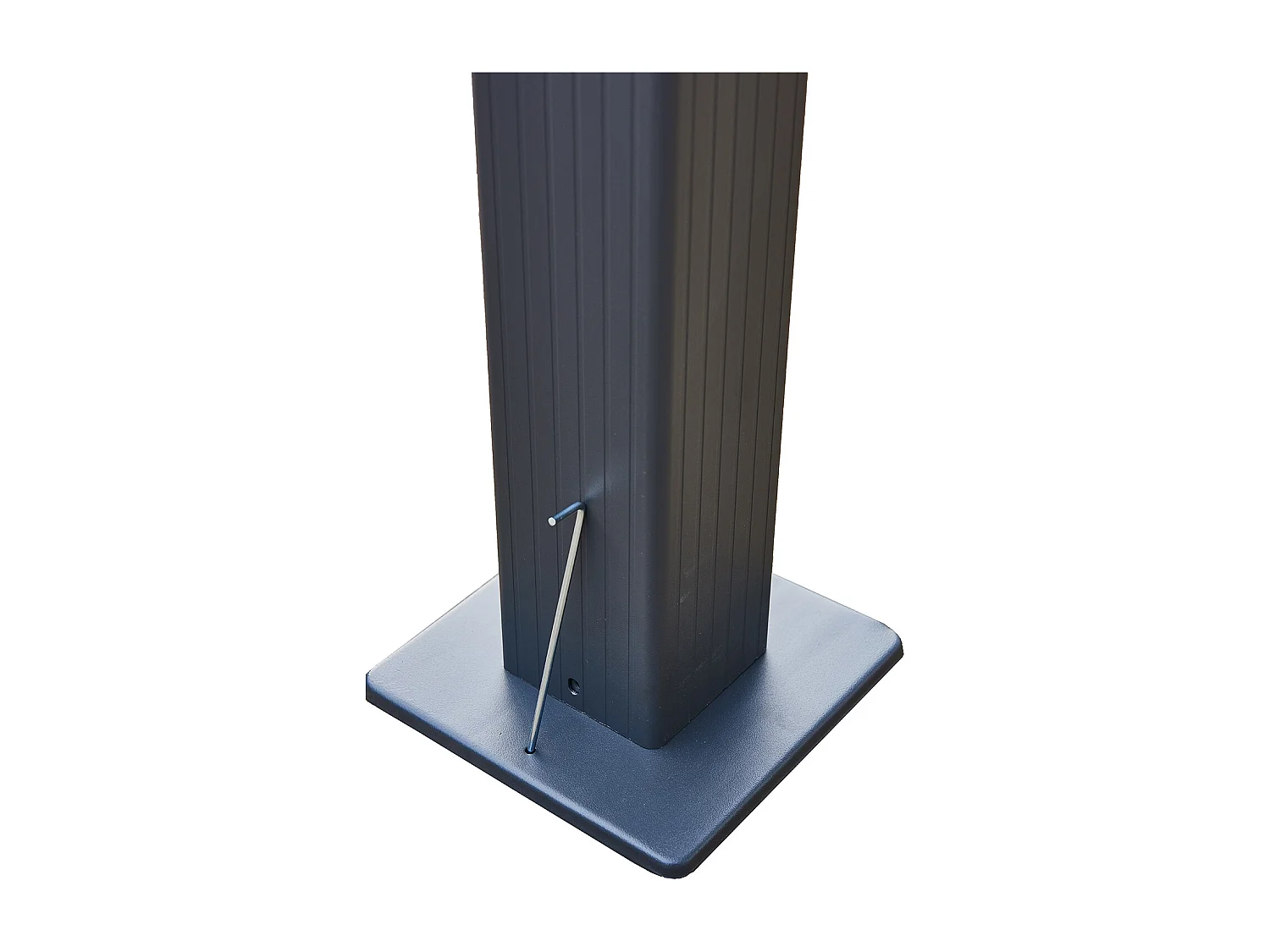 Pergola auto-portée 3 x 4 m avec toile rétractable grise NILA