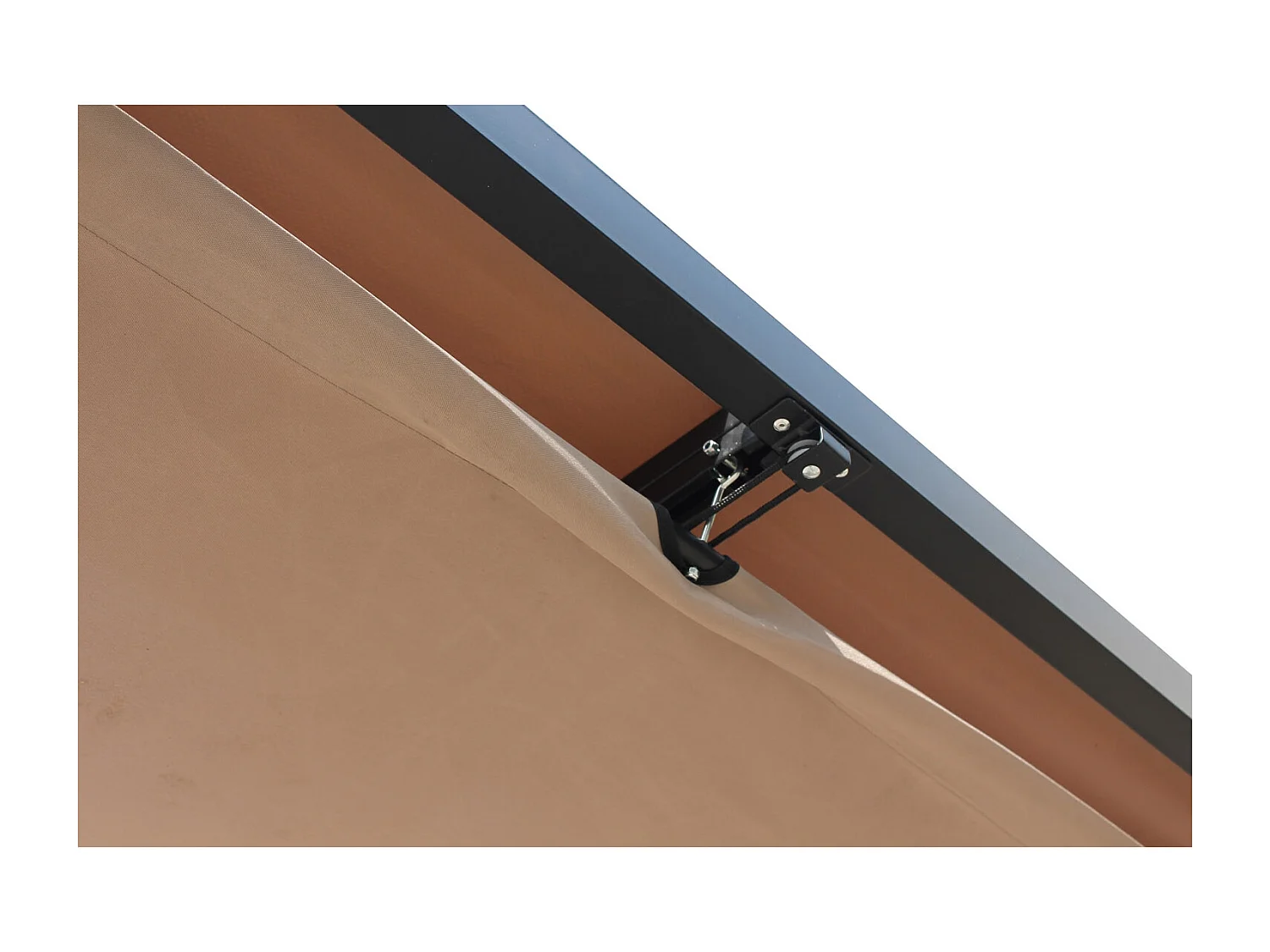 Pergola autoportante 3 x 4m avec toile en polyester taupe TUSA