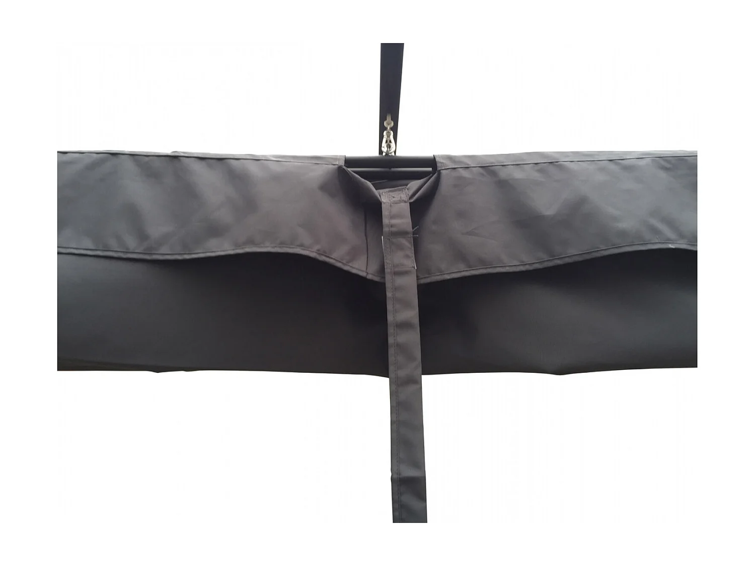 Tonnelle autoportante 3 x 3 m en aluminium et toile grise REGIA