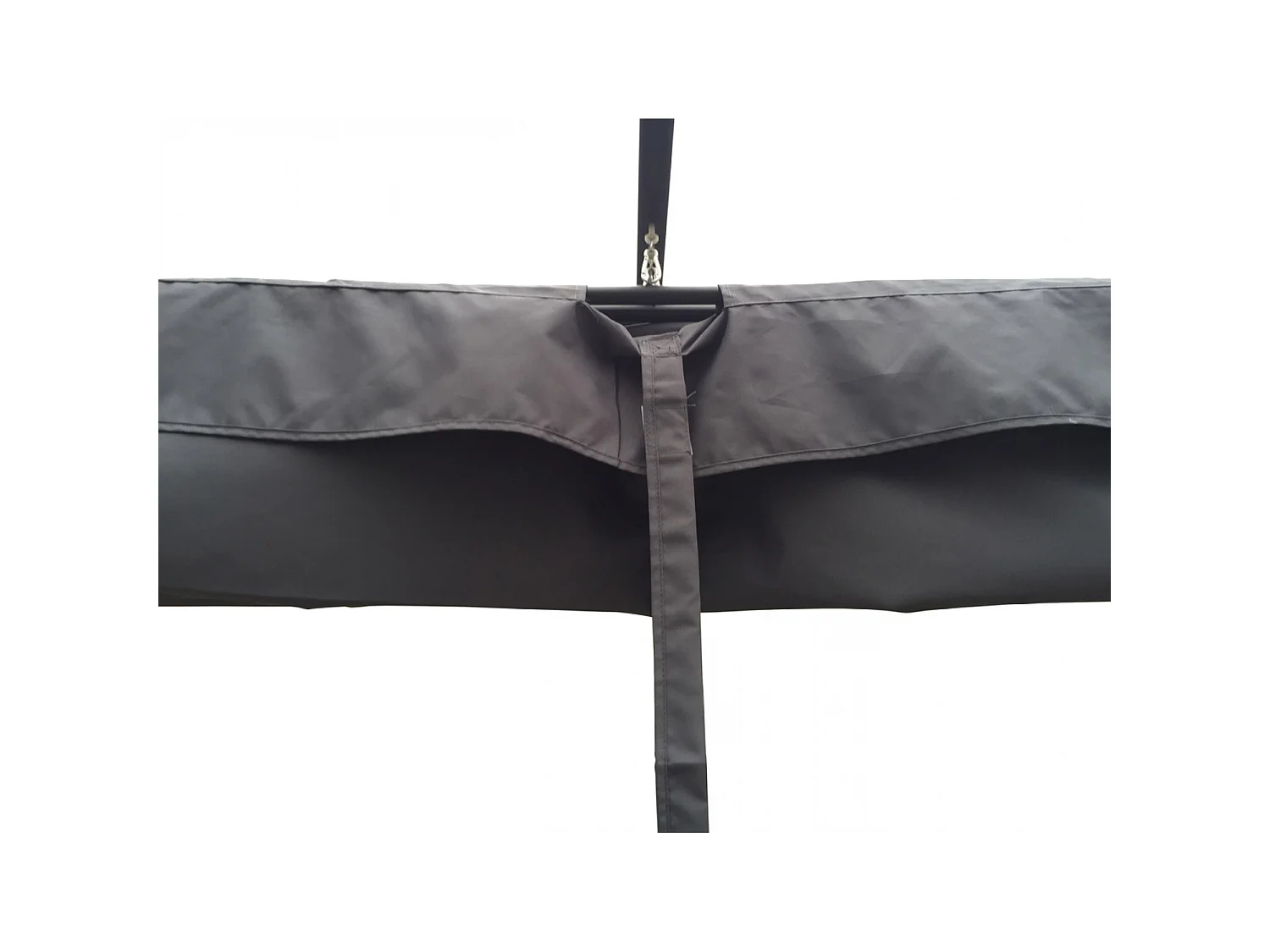 Tonnelle autoportante 3 x 3 m en aluminium et toile grise REGIA