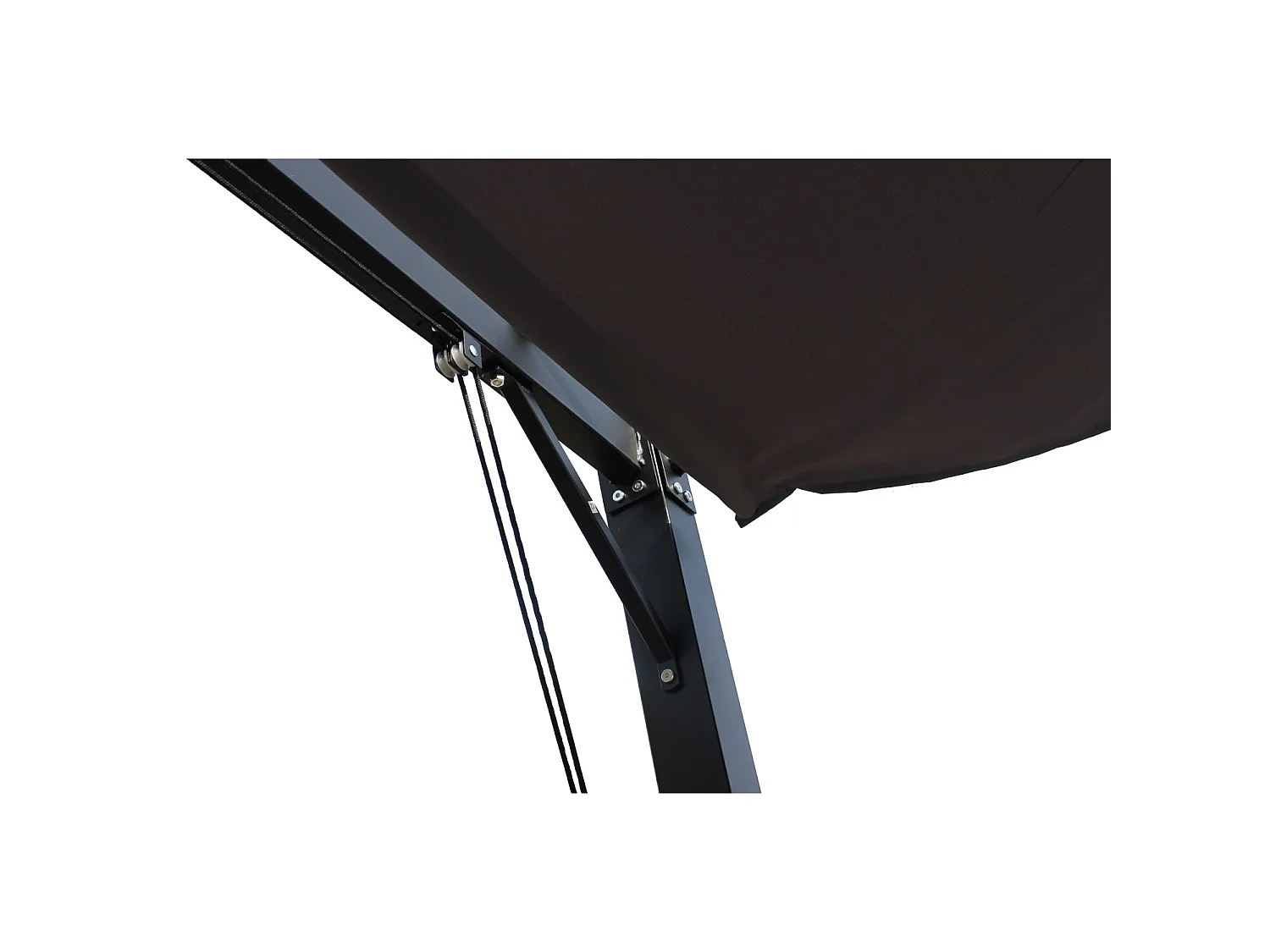 Cenador autoportante de 3x4 m y 12 m², lona de poliéster gris TUSA