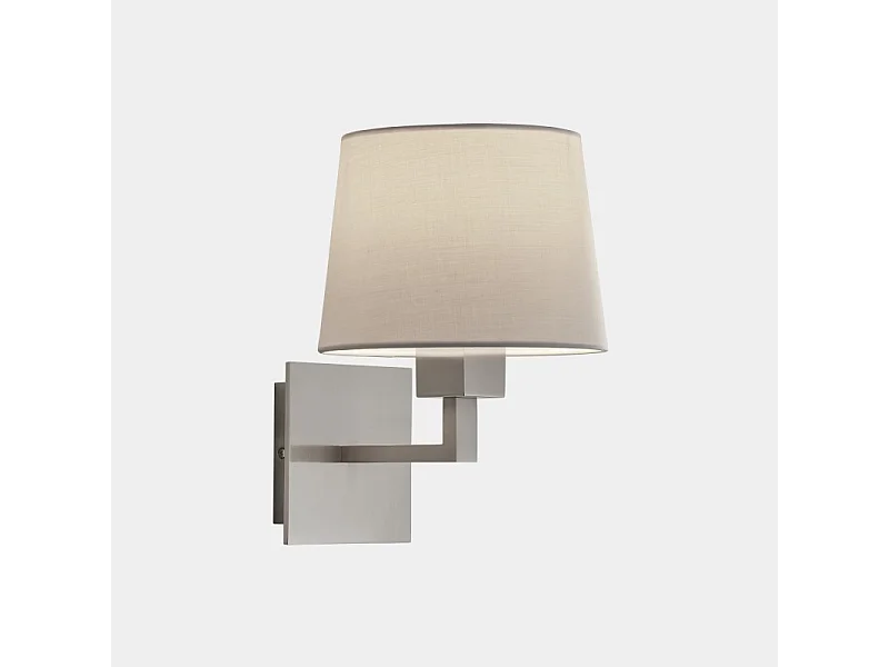LEDS C4 Applique Bali E27 60 Nickel Satiné. Abat-Jour Non Fourni.