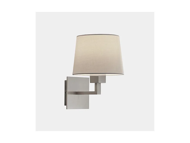 LEDS C4 Applique Bali E27 60 Nickel Satiné. Abat-Jour Non Fourni.