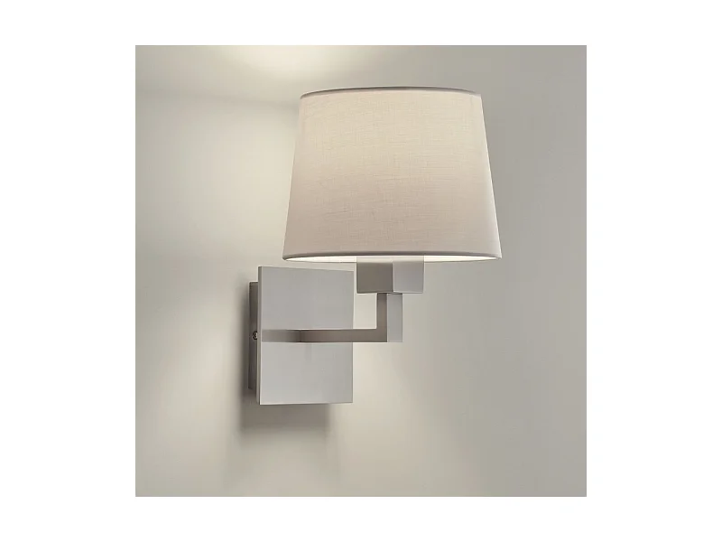 LEDS C4 Applique Bali E27 60 Nickel Satiné. Abat-Jour Non Fourni.