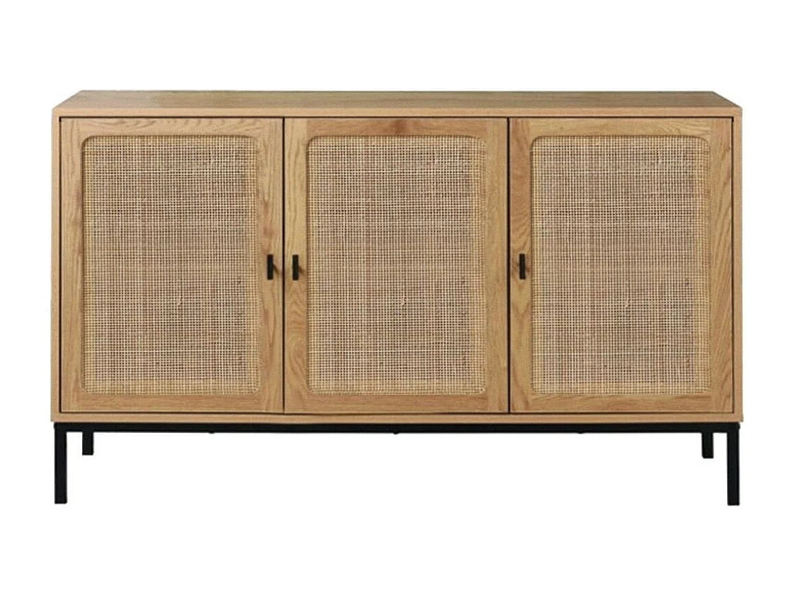 Buffet 3 Portes Cannage Rotin L120 cm - JAYA