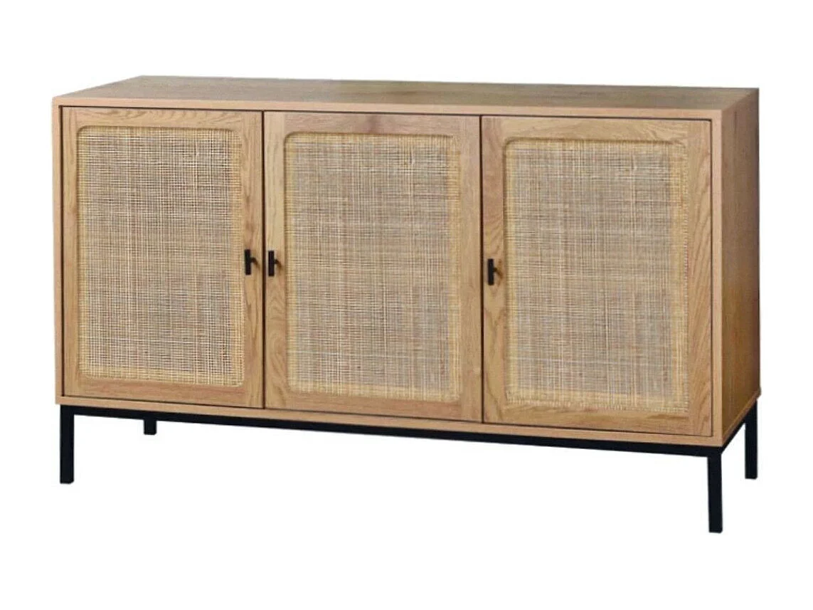 Buffet 3 Portes Cannage Rotin L120 cm - JAYA
