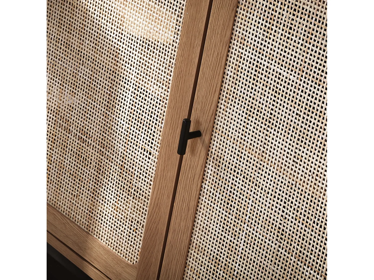 Buffet 3 Portes Cannage Rotin L120 cm - JAYA