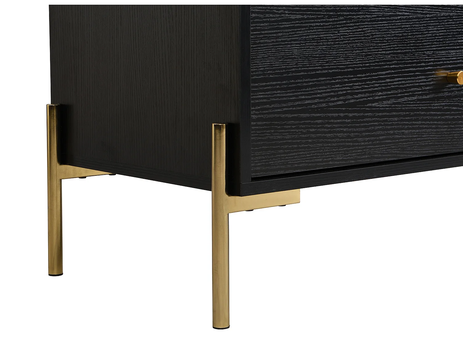 Ladekast met 6 lades - Mdf en metaal - Zwart en goud - MILAVIA van Pascal Morabito