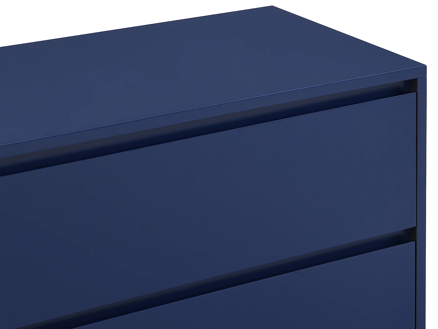 Ladekast met 6 lades - Mdf en metaal - Blauw gelakt en goud - KORASA van Pascal Morabito