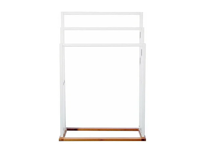 Porte-Serviettes Bois "Bambou" Blanc