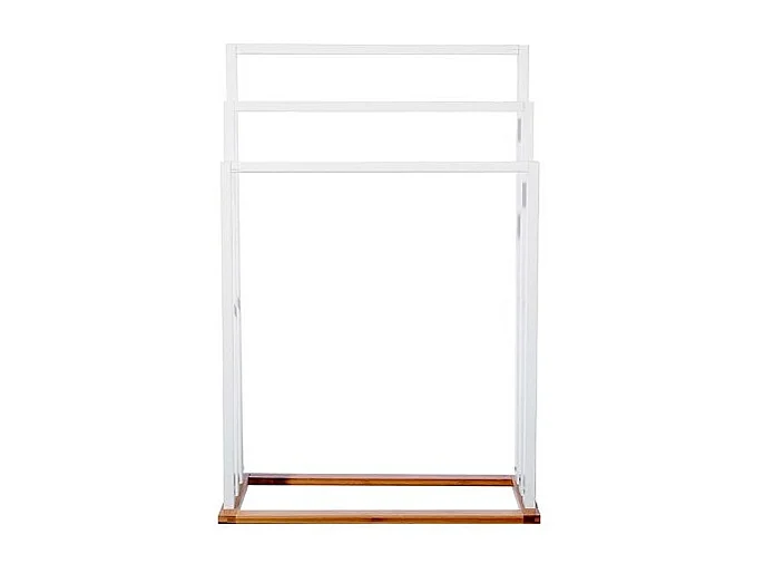 Porte-Serviettes Bois "Bambou" Blanc