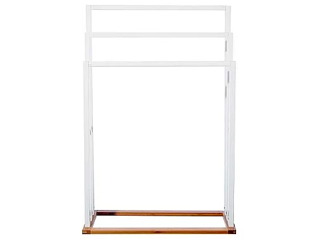 Porte-Serviettes Bois "Bambou" Blanc