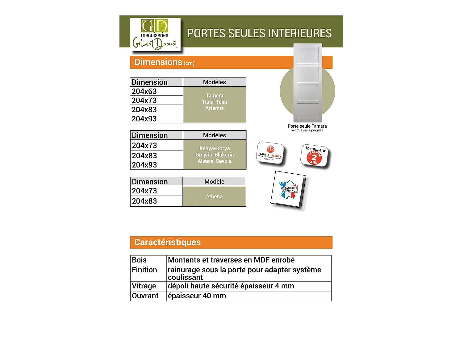 Porte Coulissante Greyria Gris Clair Ral7035 Vitree H204 X L83 Gd Menuiseries