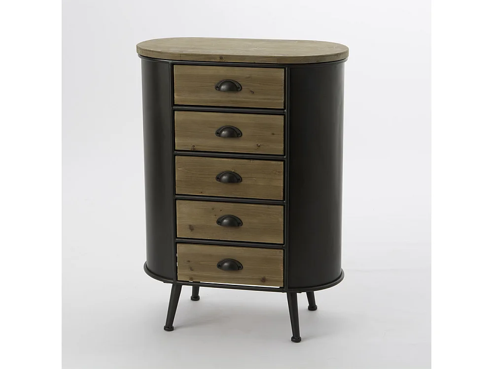 Chiffonnier Eugene 5 tiroirs 66 cm x 91 cm x 37 cm