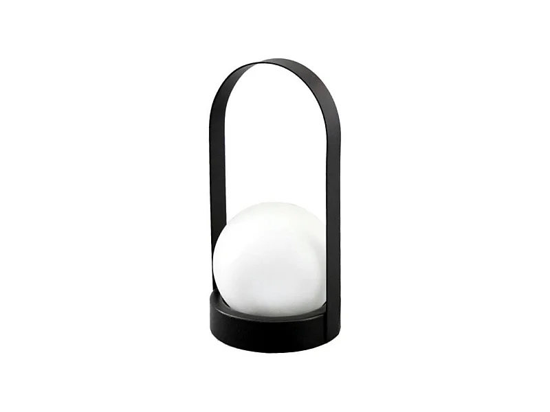 Metalen solarlantaarn - parelbol - GALIX - 10 lumen - 8 uur licht - witte LED