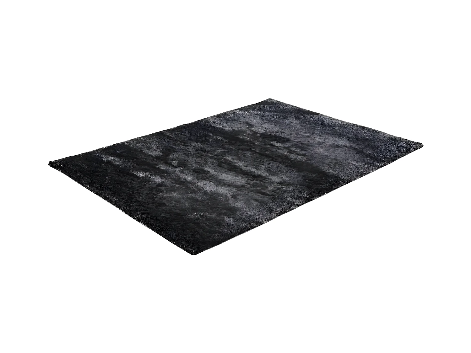 Tapis shaggy à poils longs ultra doux - 200 x 290 cm - Anthracite - DOLCE