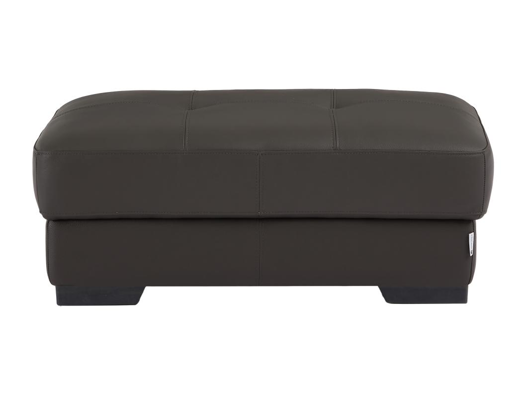 Sitzhocker Leder - Braun - METROPOLITAN II