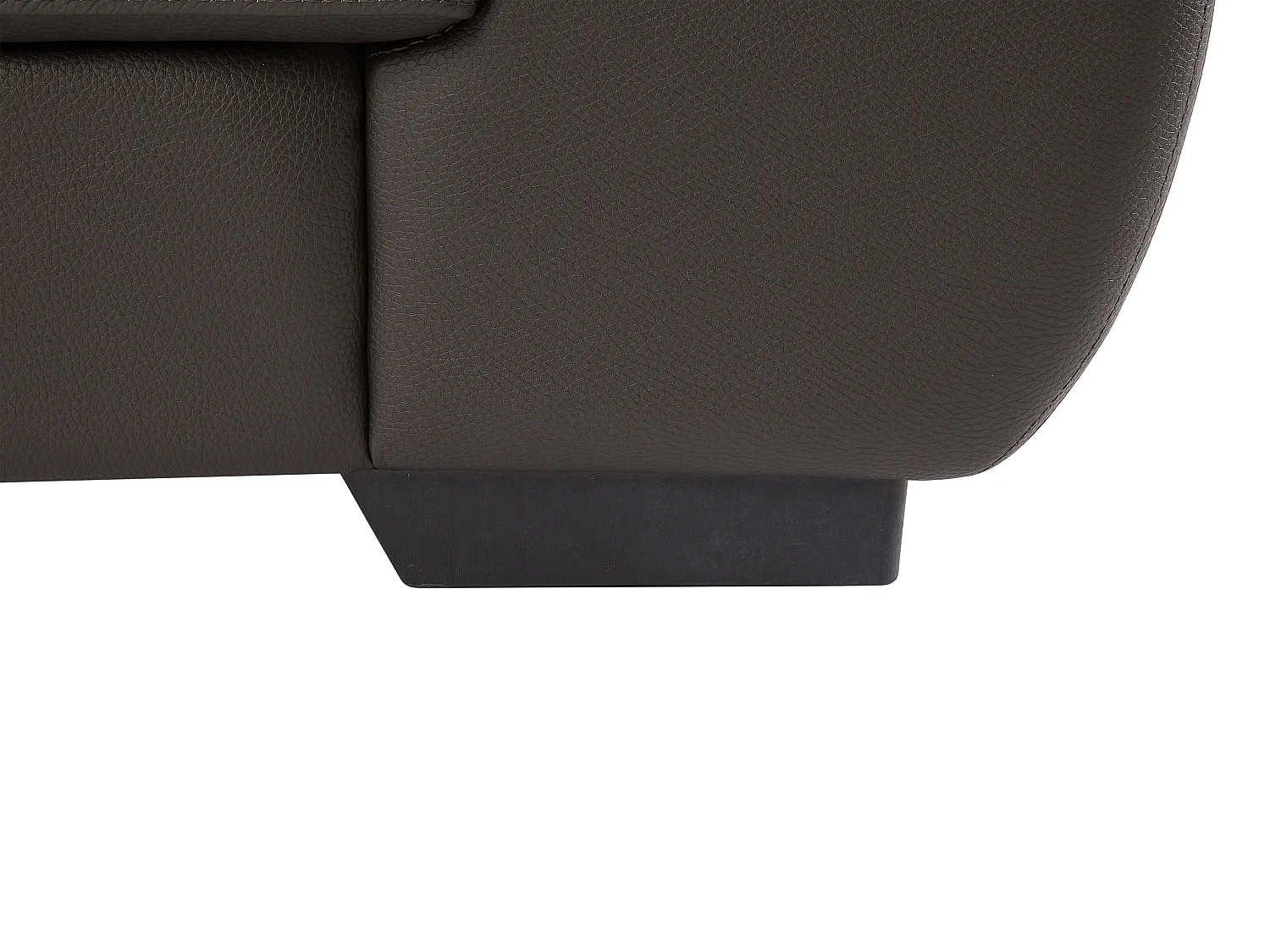 Lädernsoffa med vinkelform METROPOLITAN II - Brun - Vänster vinkel