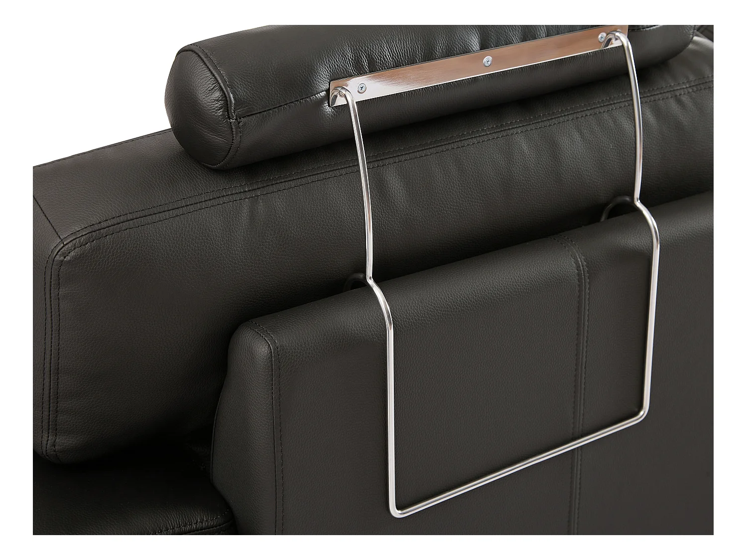 Ecksofa Leder - Ecke Links - Schwarz - METROPOLITAN II