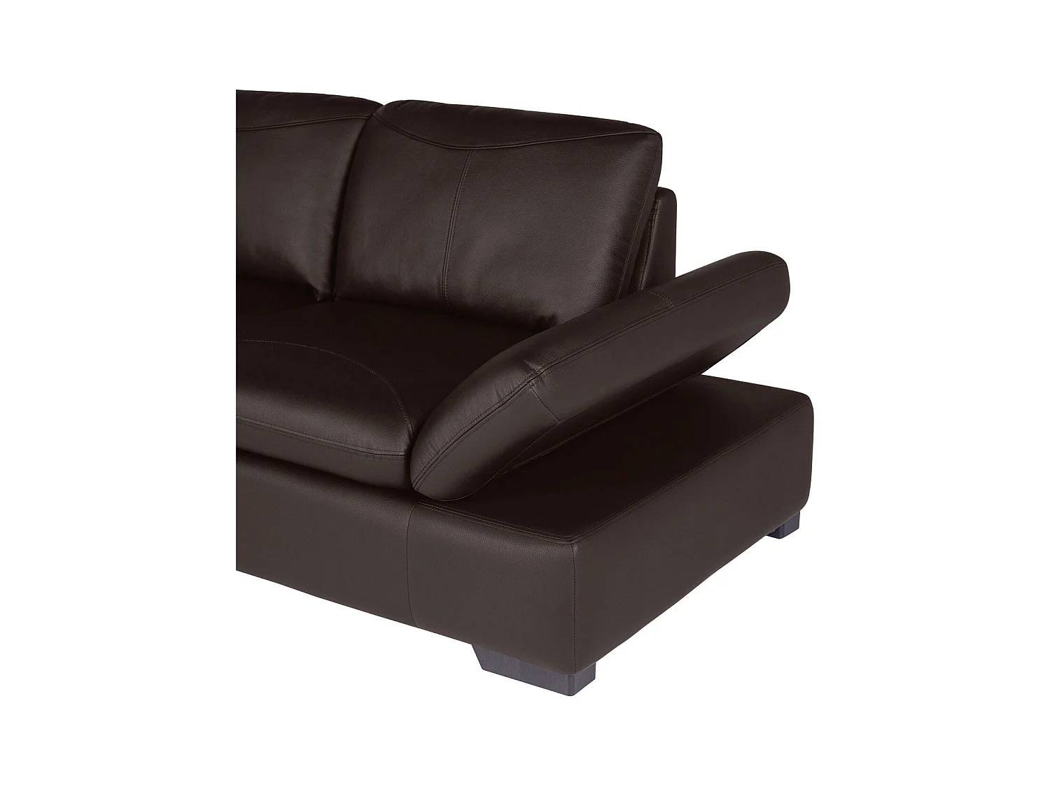 Ecksofa Leder - Ecke Links - Braun- ONYX II