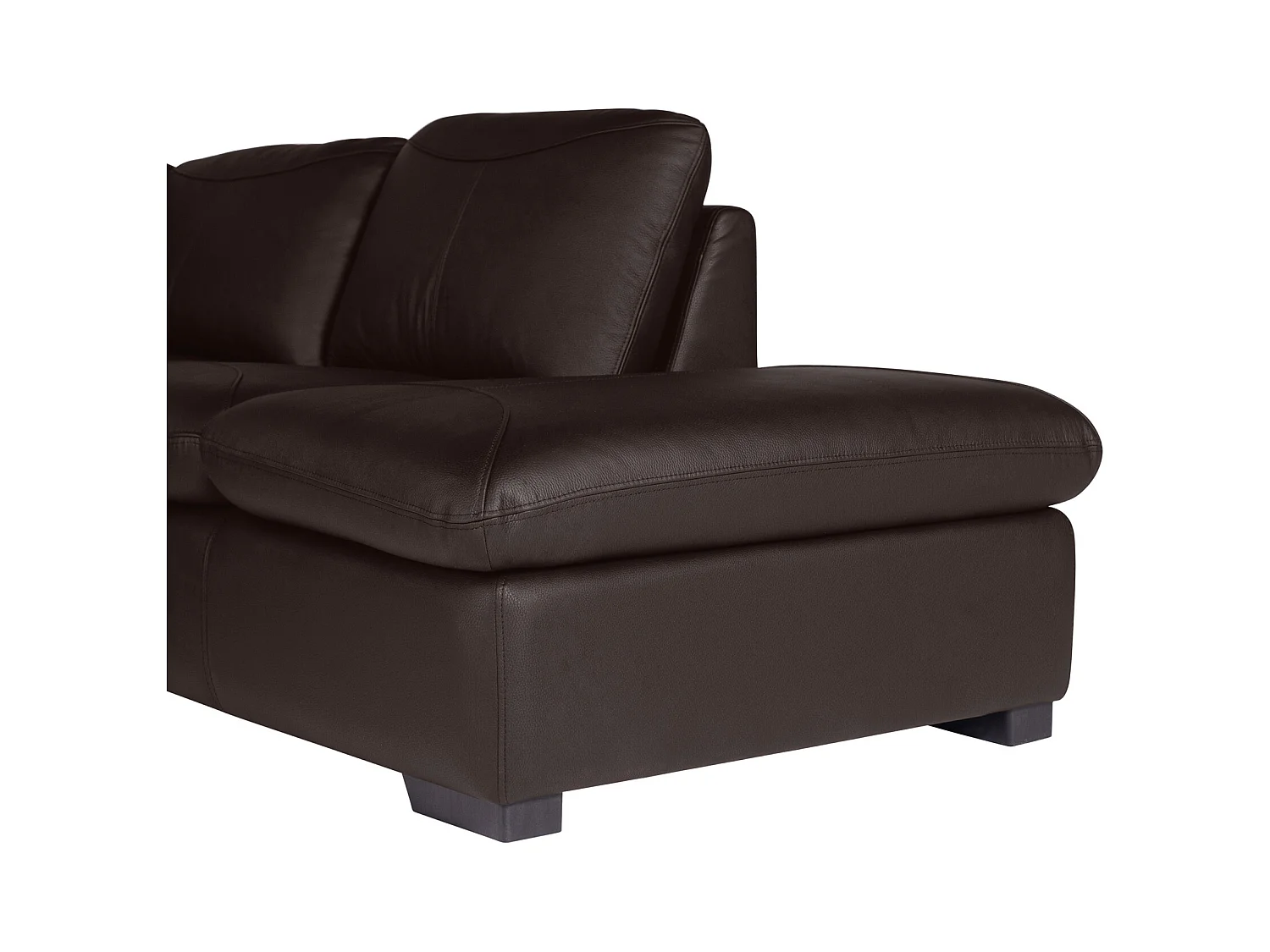 Ecksofa Leder - Ecke Rechts - Braun - ONYX II