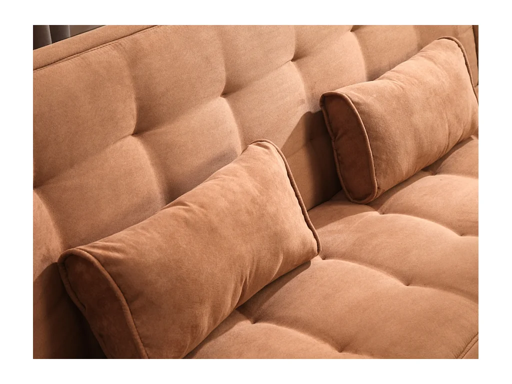 Sofá cama clic-clac MISHAN - Caramelo