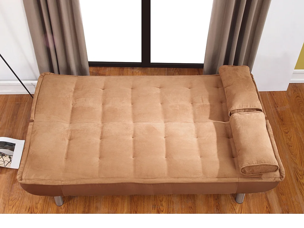 Sofá cama clic-clac MISHAN - Caramelo