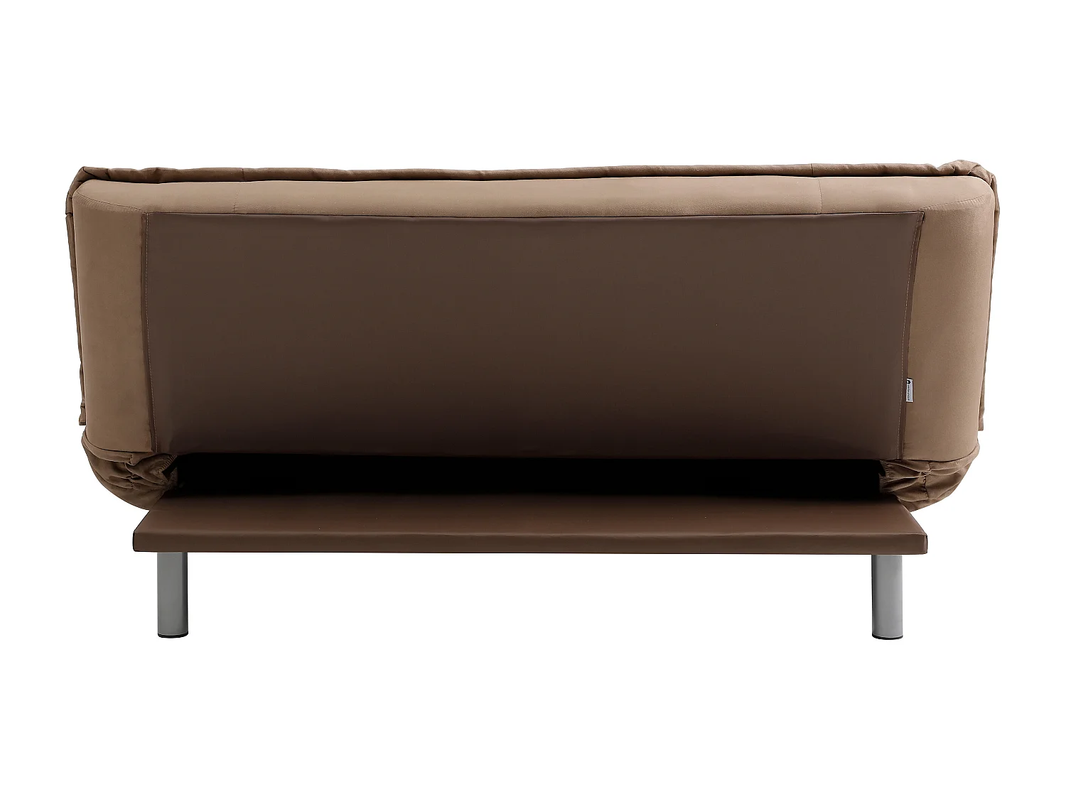 Canapé 3 places convertible clic-clac MISHAN en tissu - Caramel