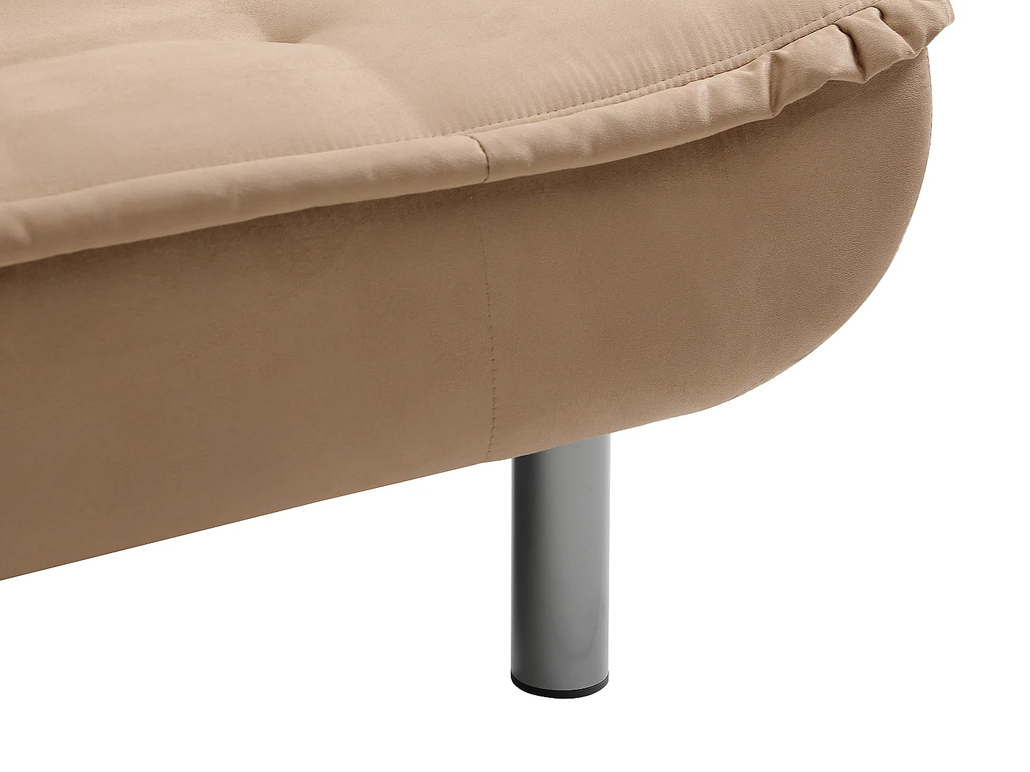 Canapé 3 places convertible clic-clac MISHAN en tissu - Caramel
