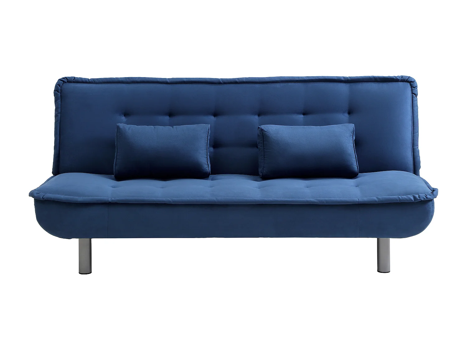 Canapé 3 places convertible clic-clac MISHAN en tissu - Bleu