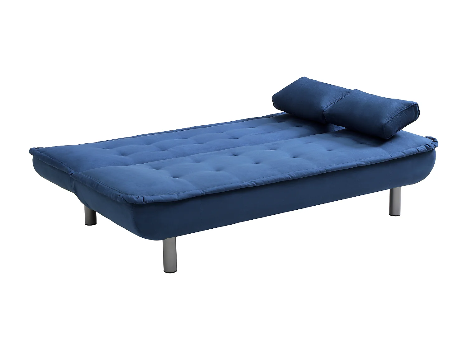 Canapé 3 places convertible clic-clac MISHAN en tissu - Bleu